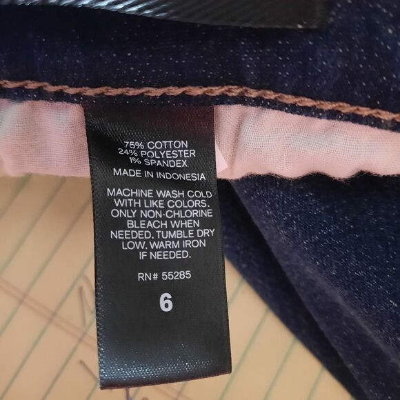 Express Jeans Ladies 6 Cropped Leggings raw hem - Picture 8 of 9